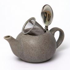 Чайник с металлической крышкой и фильтром Феличита «КРОШКА СЕРЫЙ» 750 мл