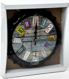 Часы настенные круглые Home art «ШТУРВАЛ ТЕМНЫЙ» 30,2 см